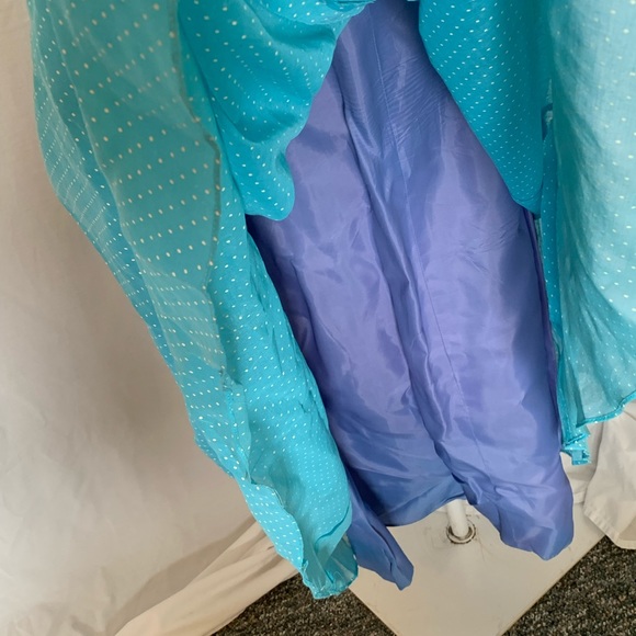 Vintage late 60s early 70s long blue dress. NWT. - Picture 10 of 16